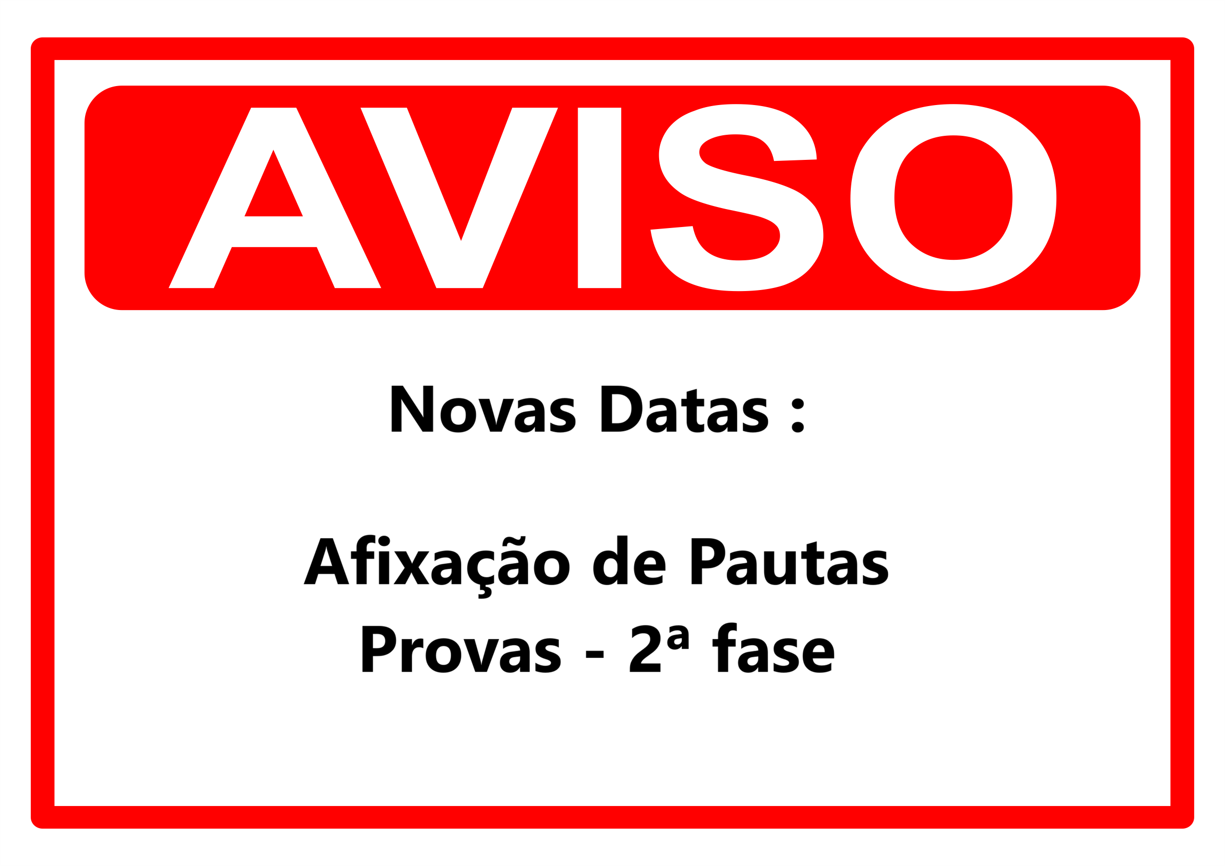Alteração Datas